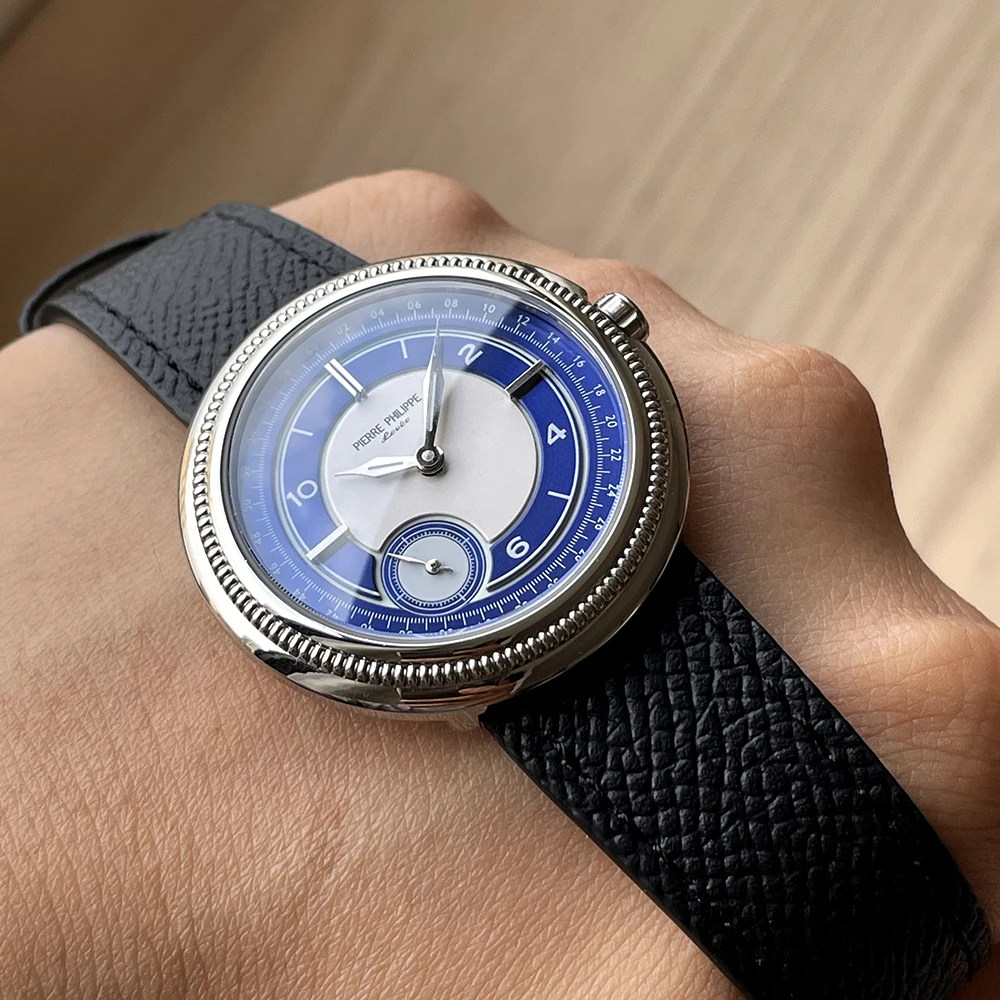 Pierre Philippe Retro Men Watch Ultra-Thin Watch. 38mm. Power reserve: 80 hours. Hand Wind Mechanical .