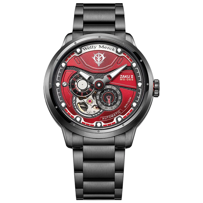 WM Men's Automatic Mechanical Watch. Stainless Steel. Water Resistant To 100m. MIYOTA 82S7. Limited Edition Welly Merck Watch.