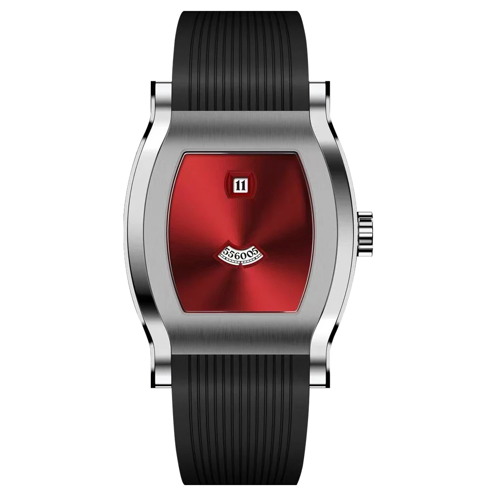 Specht & Söhne Retro Square Men's Watch. Seagull Jump Hour Mechanical Watches Sapphire Crystal. 50M Water Resistant