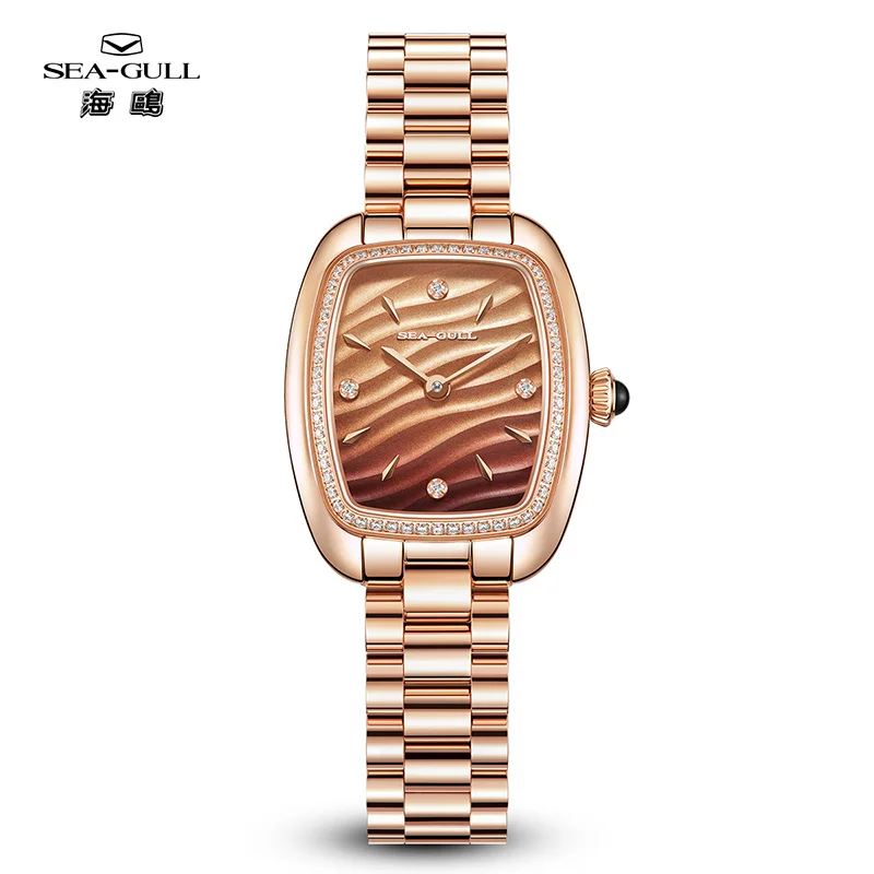 Seagull Ladies Watch. Mocha Mousse Womens Automatic Mechanical Watch.