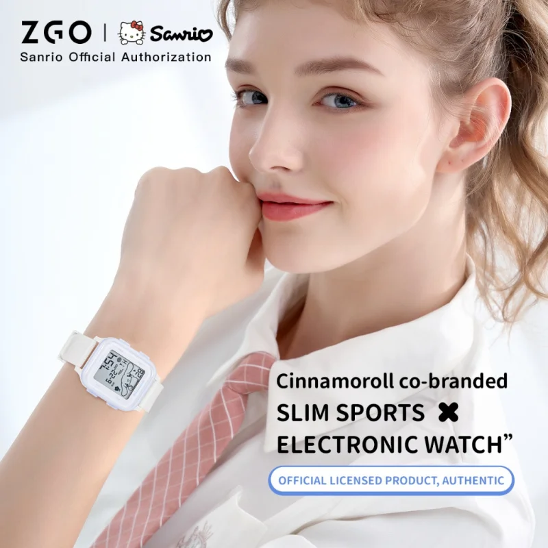 ZGO Sanrio Cinnamoroll Kids watch For girls students Cute simple style square digital electronic watch - Image 6